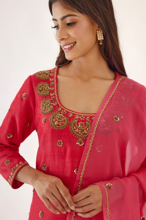 Rani Pink Sharara Set