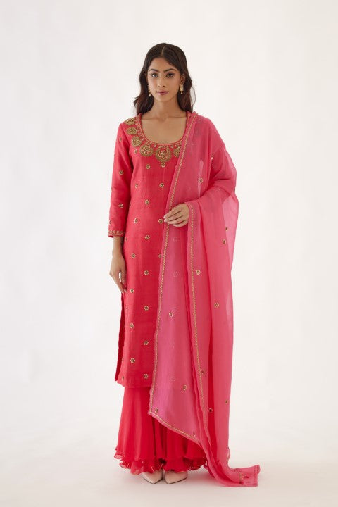 Rani Pink Sharara Set