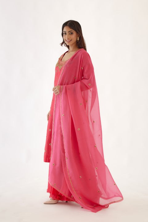 Rani Pink Sharara Set
