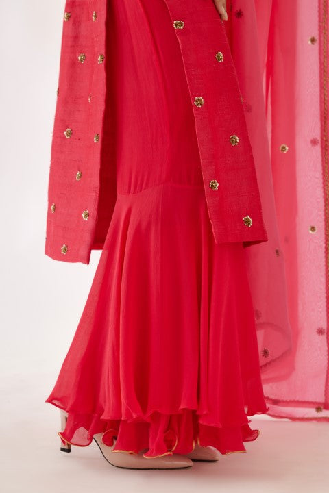 Rani Pink Sharara Set