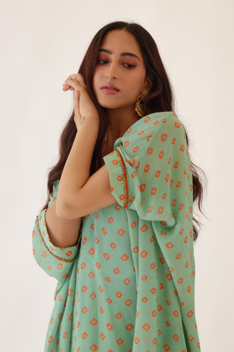 Jade Bandani Print Tunic Set