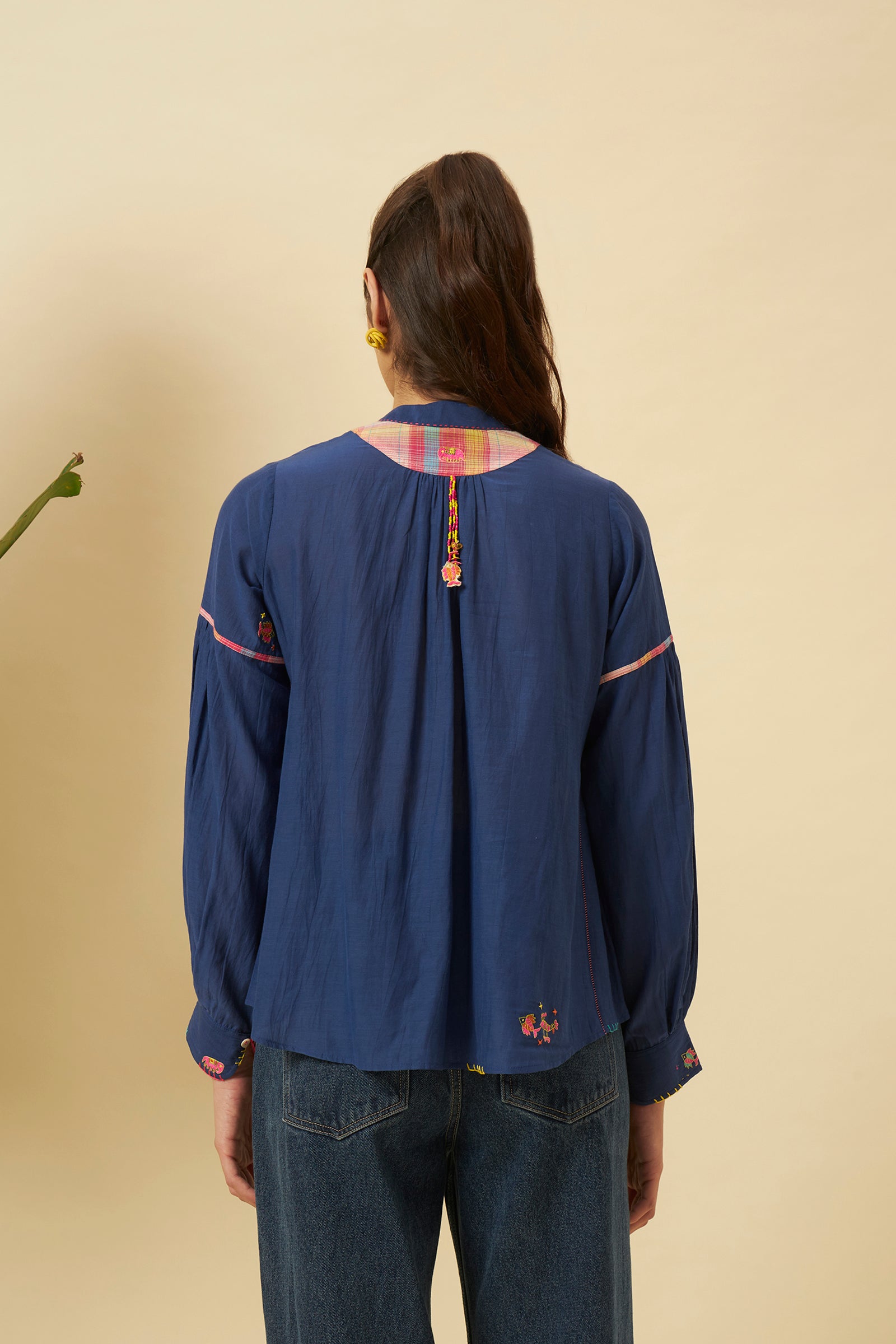 INDIGO SHIRT TOP