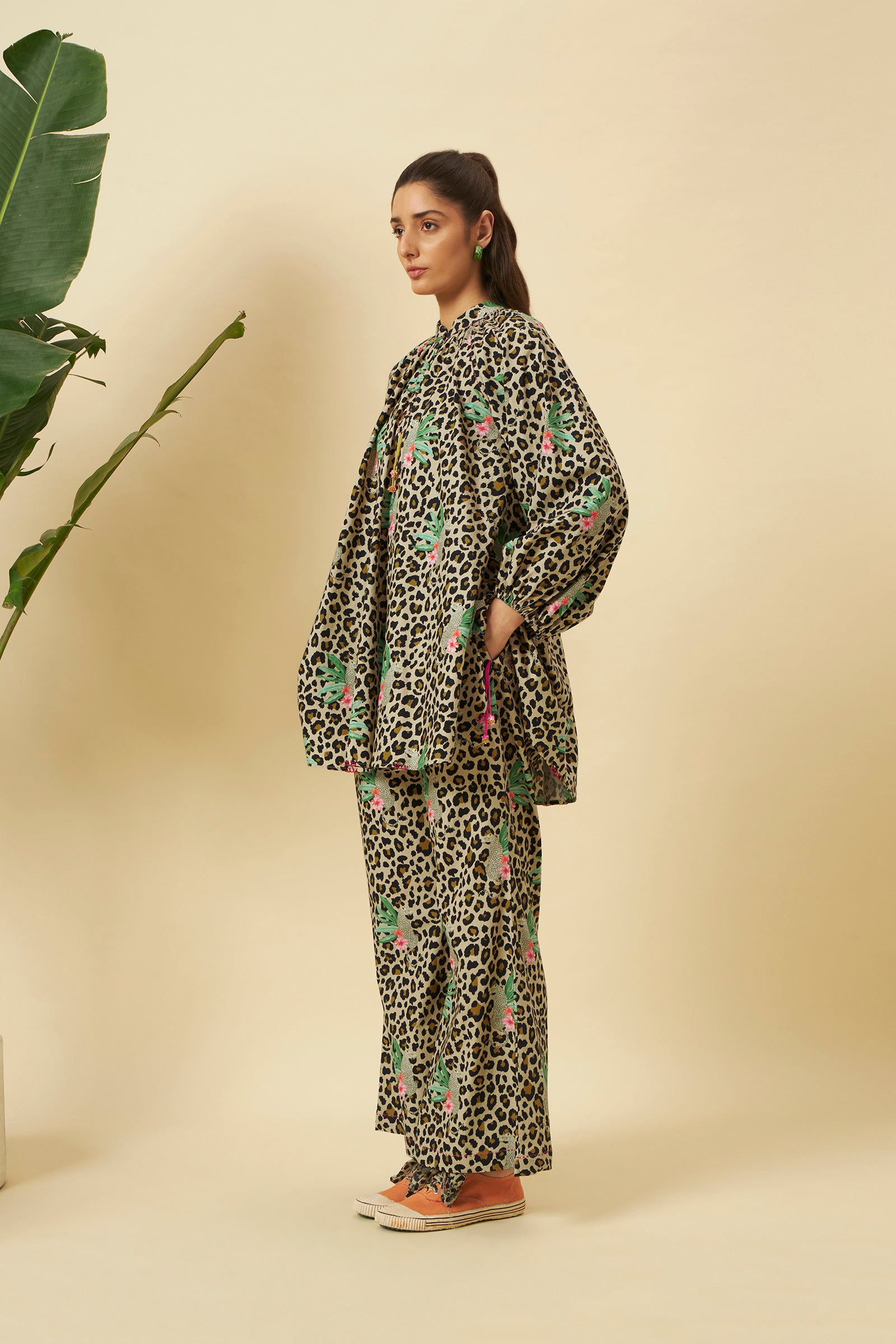 LEOPARD PRINT BOXY CO-ORD SET