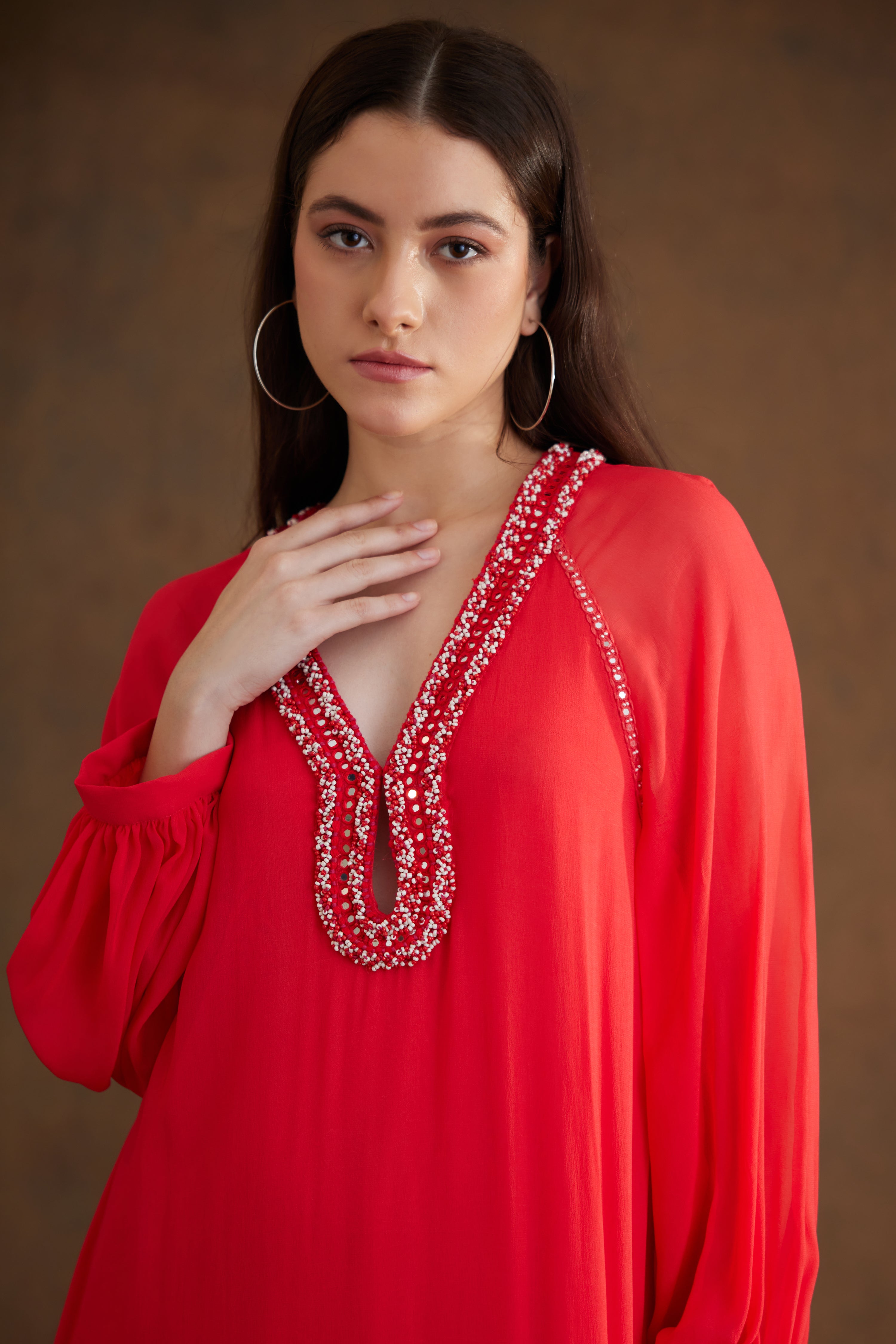 Coral Maxi dress