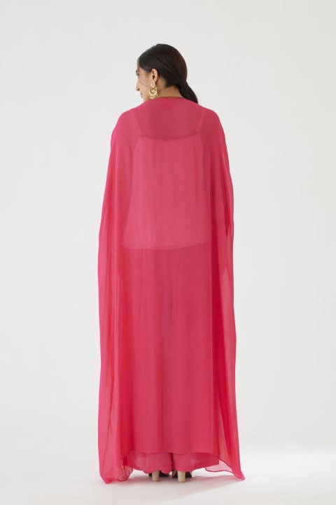 Rani Pink and Pink Sharara Set