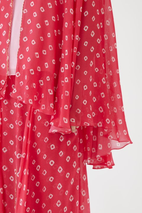 Rani Pink Bandani Print Sharara Set