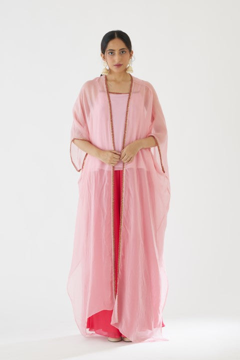 Rani Pink and Pink Sharara Set
