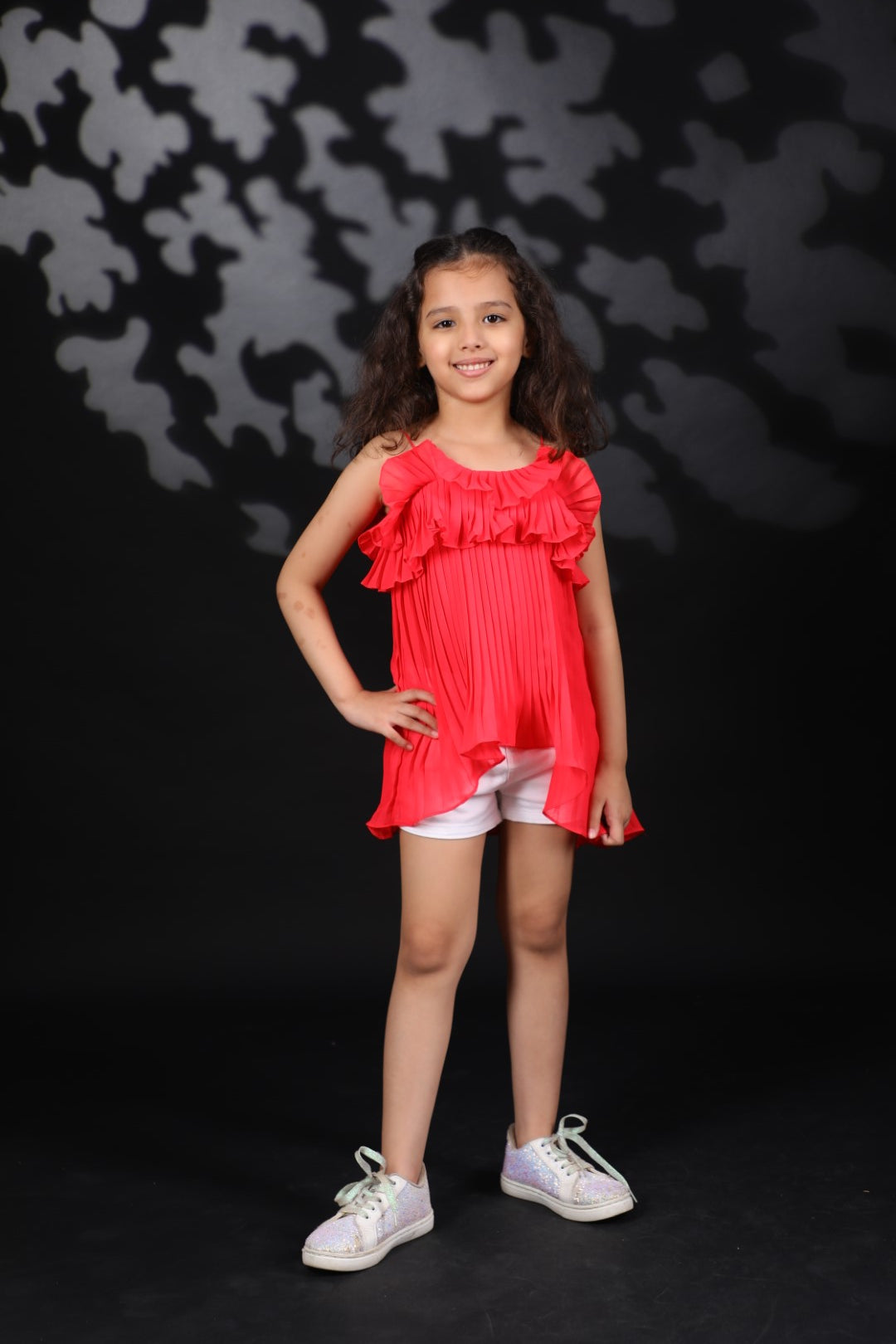 Gajjari Pleated Gggt Spaghetti Top