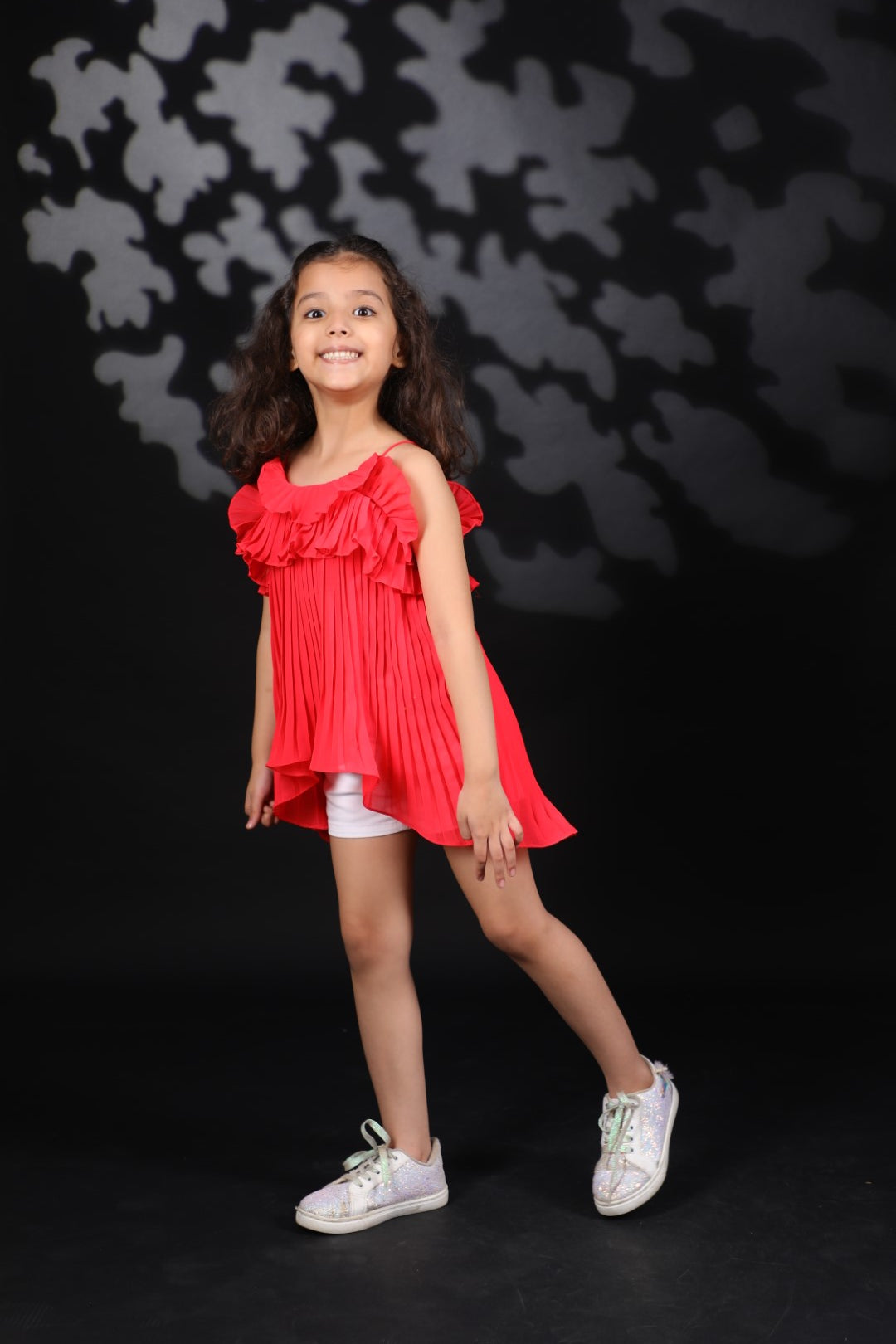 Gajjari Pleated Gggt Spaghetti Top