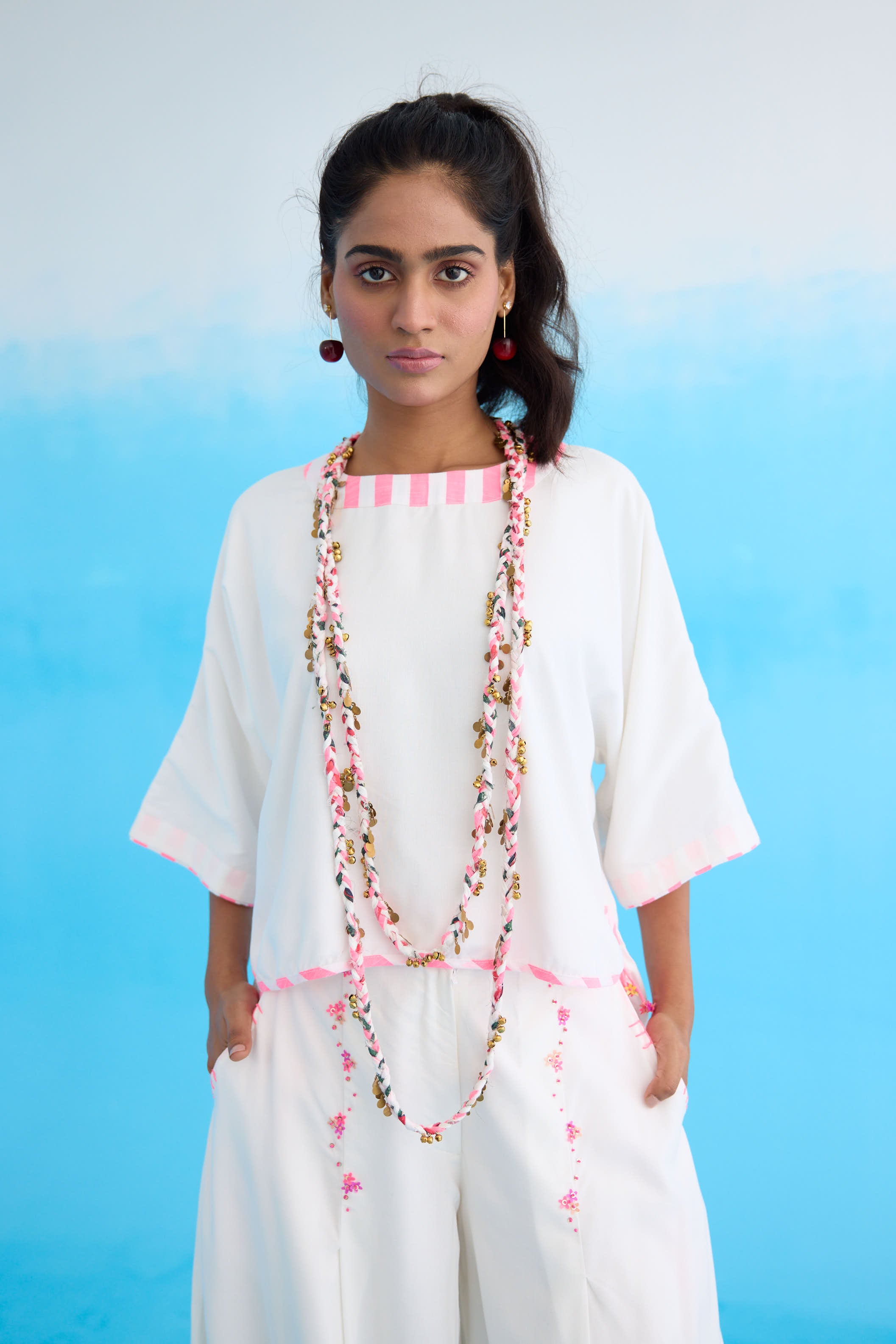 Recycled ghungroo necklace