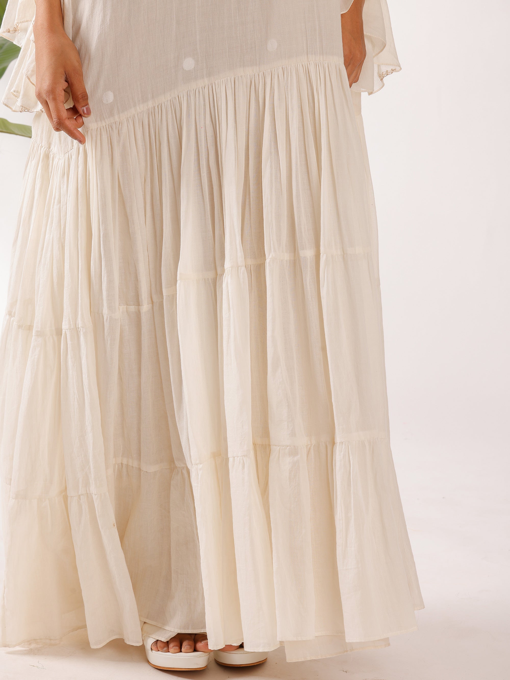 LONG JAAMDANI DRESS