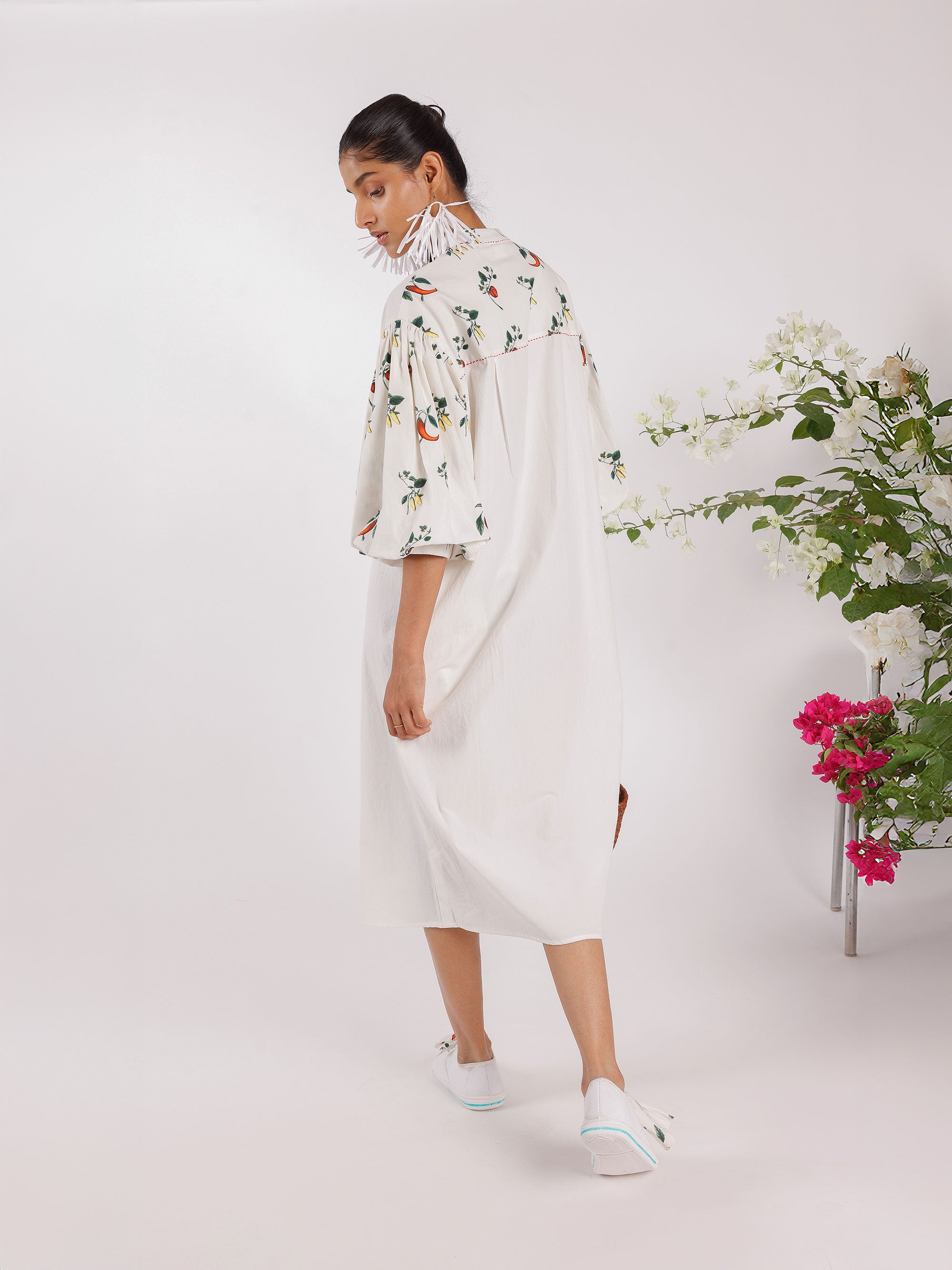 POPLINE SHIRT DRESS