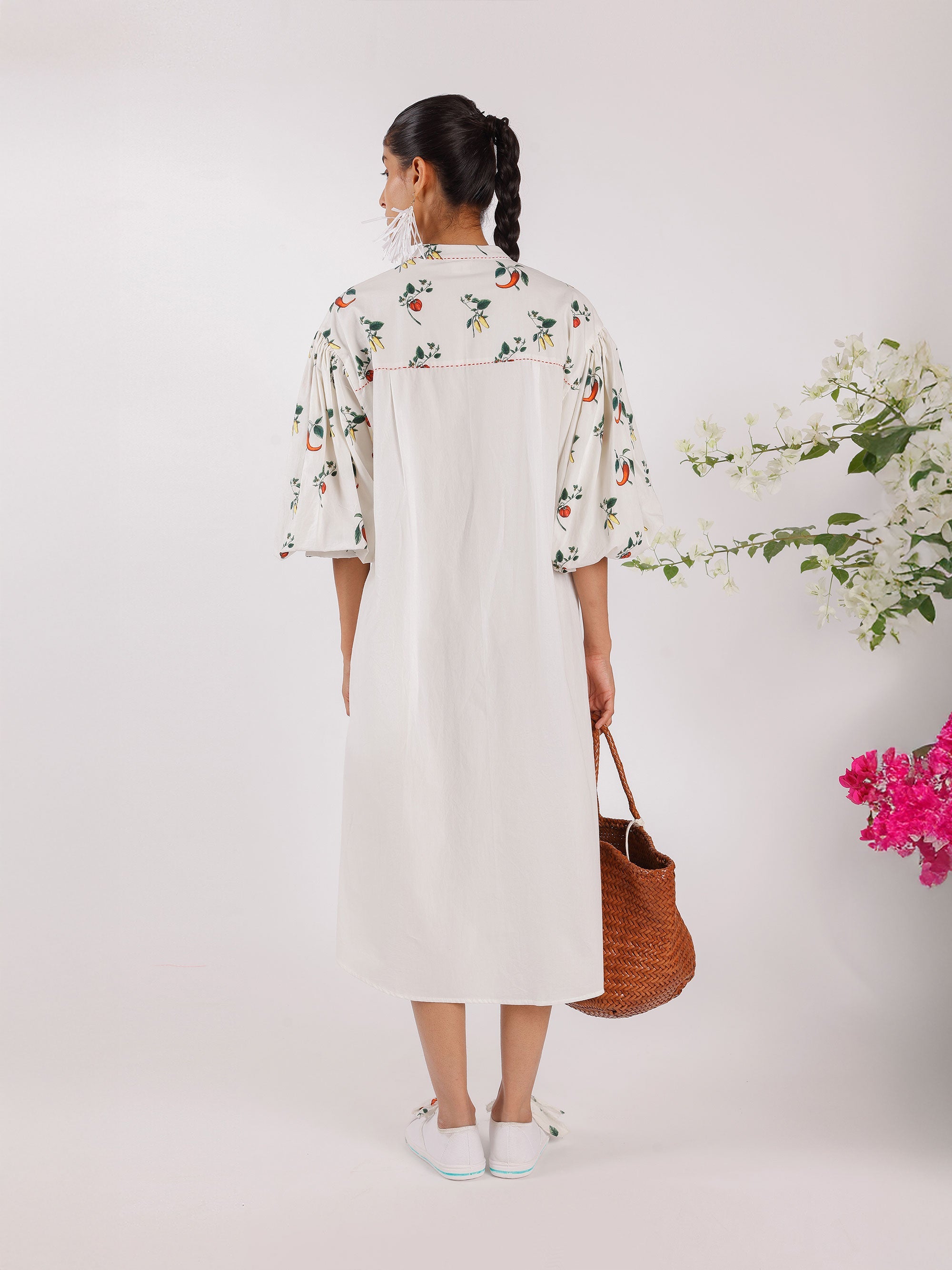 POPLINE SHIRT DRESS