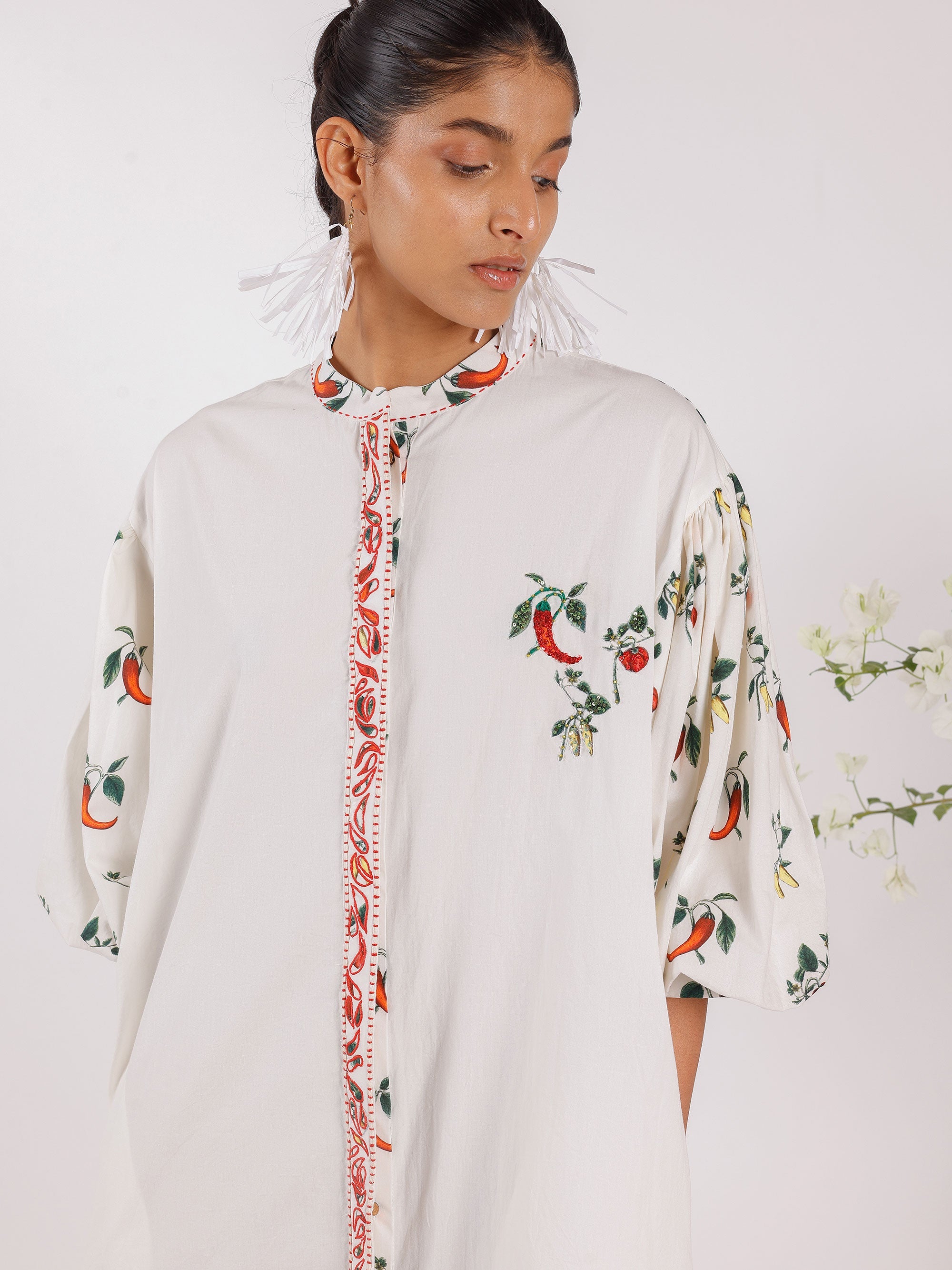 POPLINE SHIRT DRESS