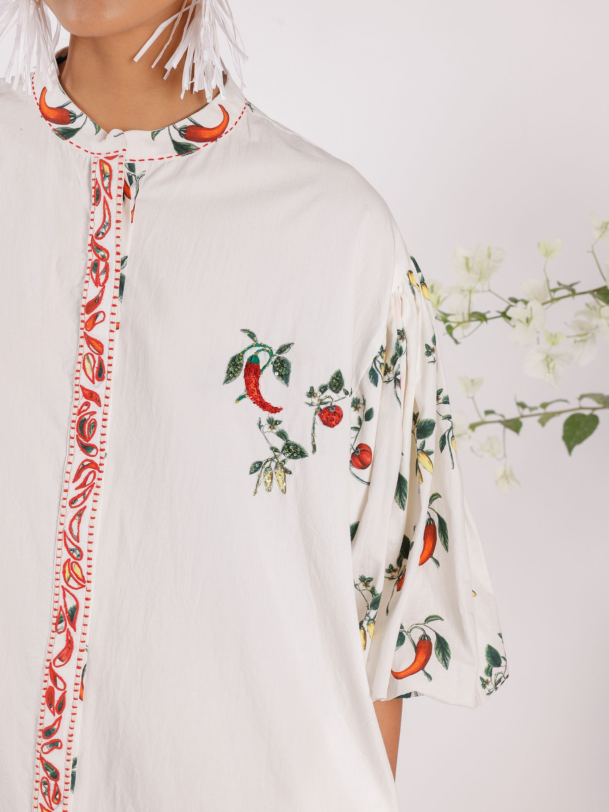 POPLINE SHIRT DRESS