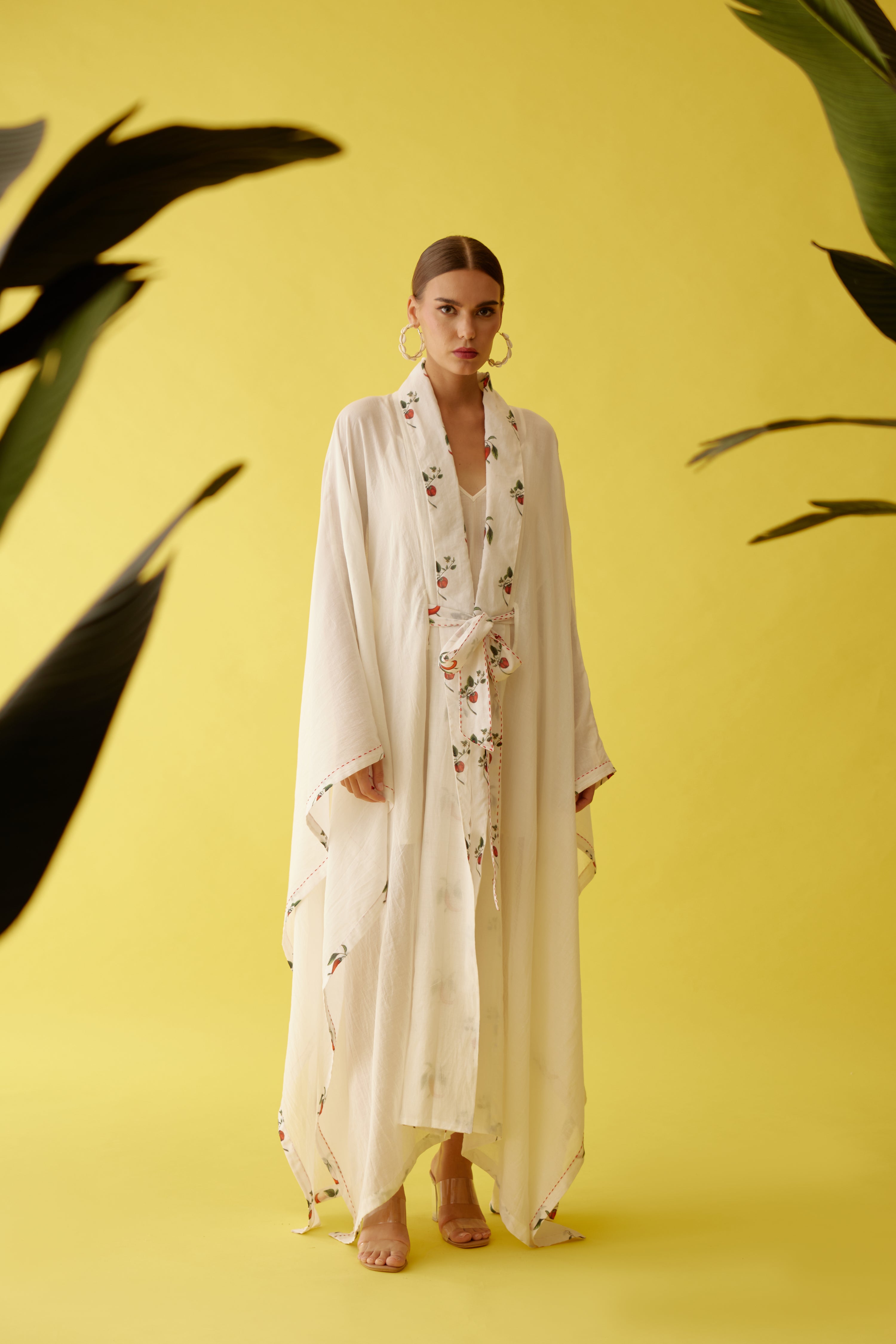 Cream kimono sleeves overgarment