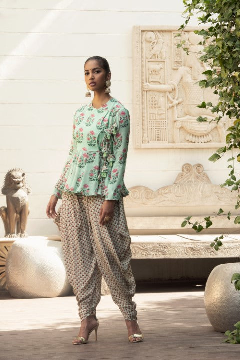 GODET CHOTU ANGRAKHA PAIRED WITH DHOTI