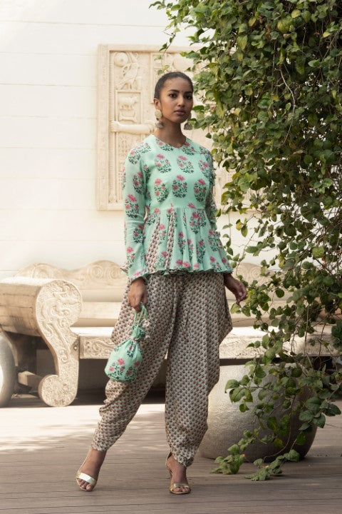 GODET CHOTU ANGRAKHA PAIRED WITH DHOTI