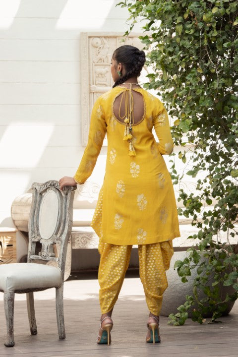 SLIT KURTA WITH DHOTI