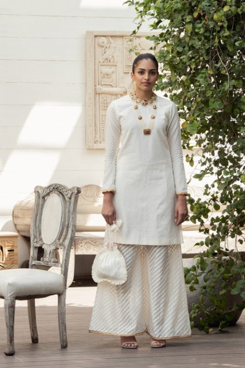KURTA WITH WIDE LEG SHARARA