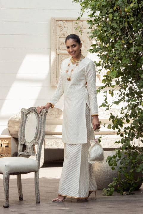 KURTA WITH WIDE LEG SHARARA