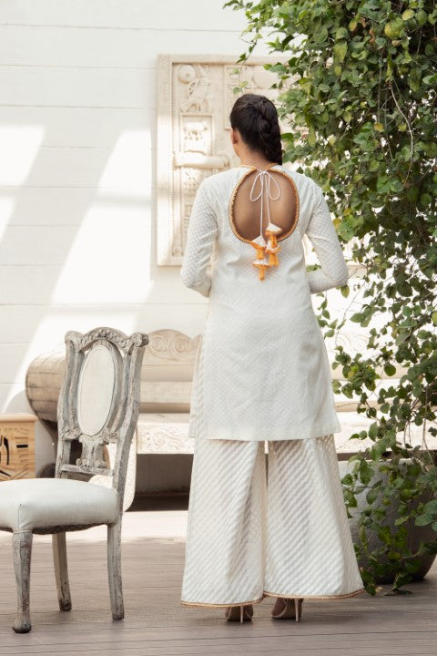 KURTA WITH WIDE LEG SHARARA