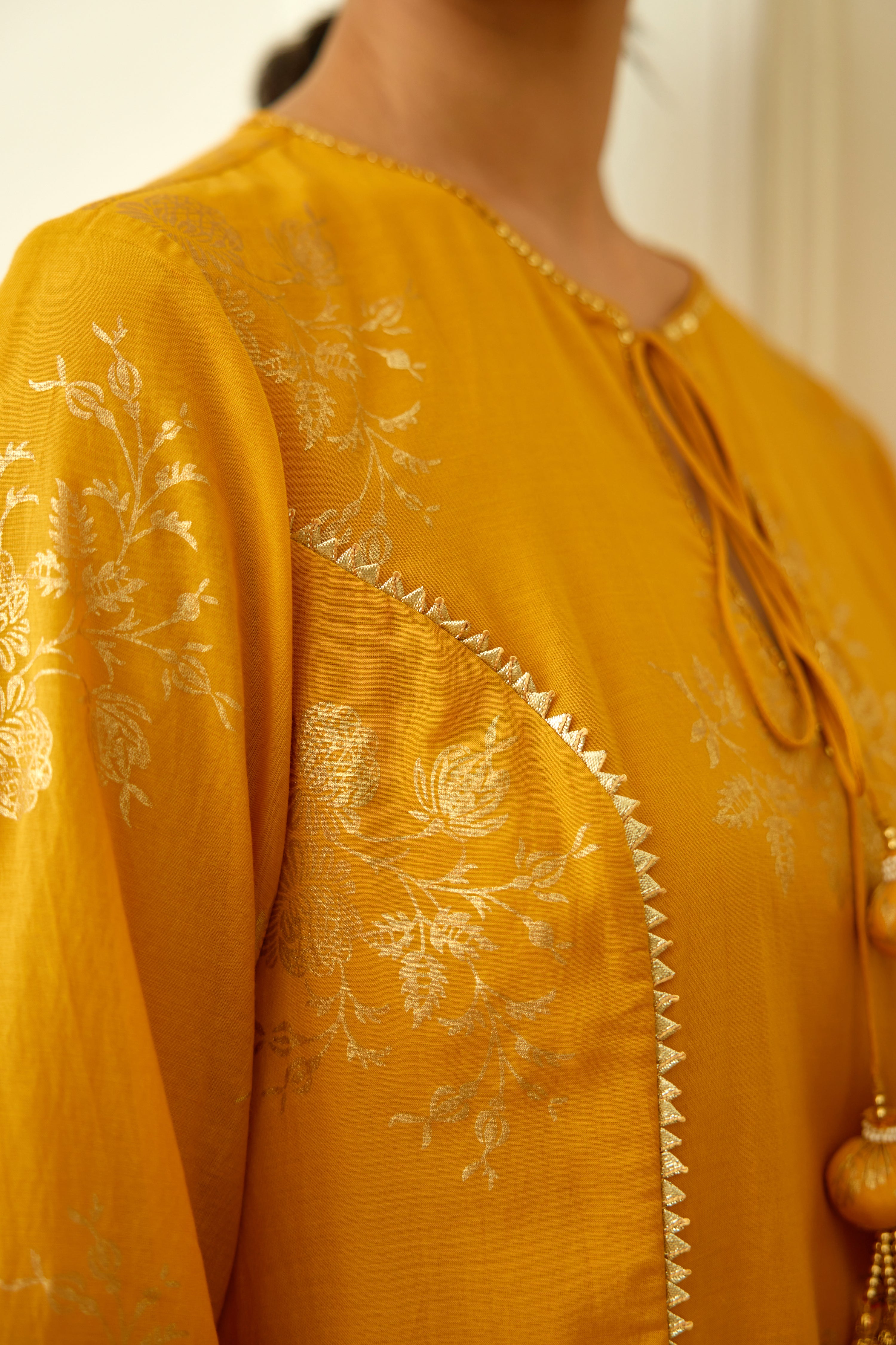 Ochre Foil Dhoti