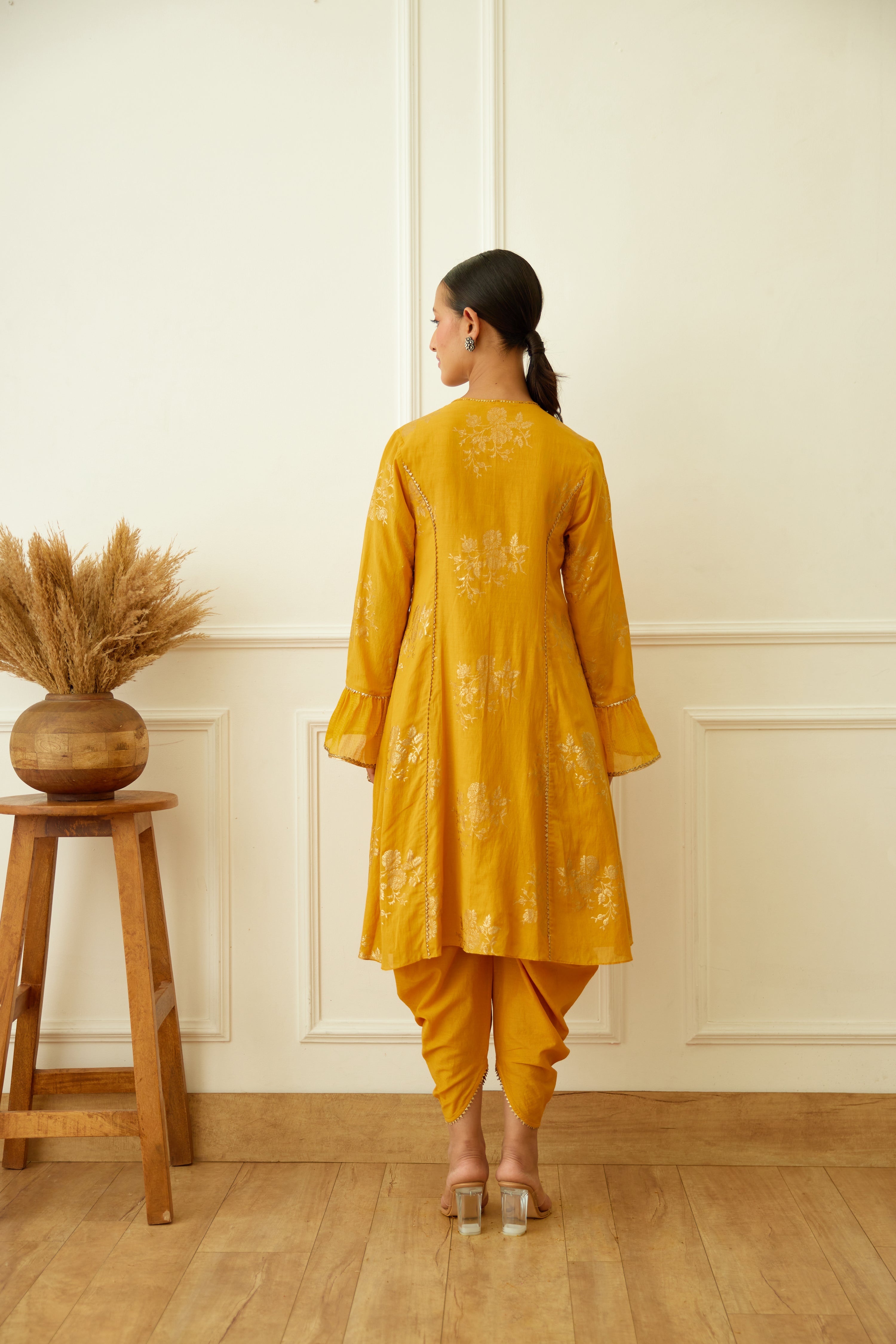 Ochre Foil Dhoti