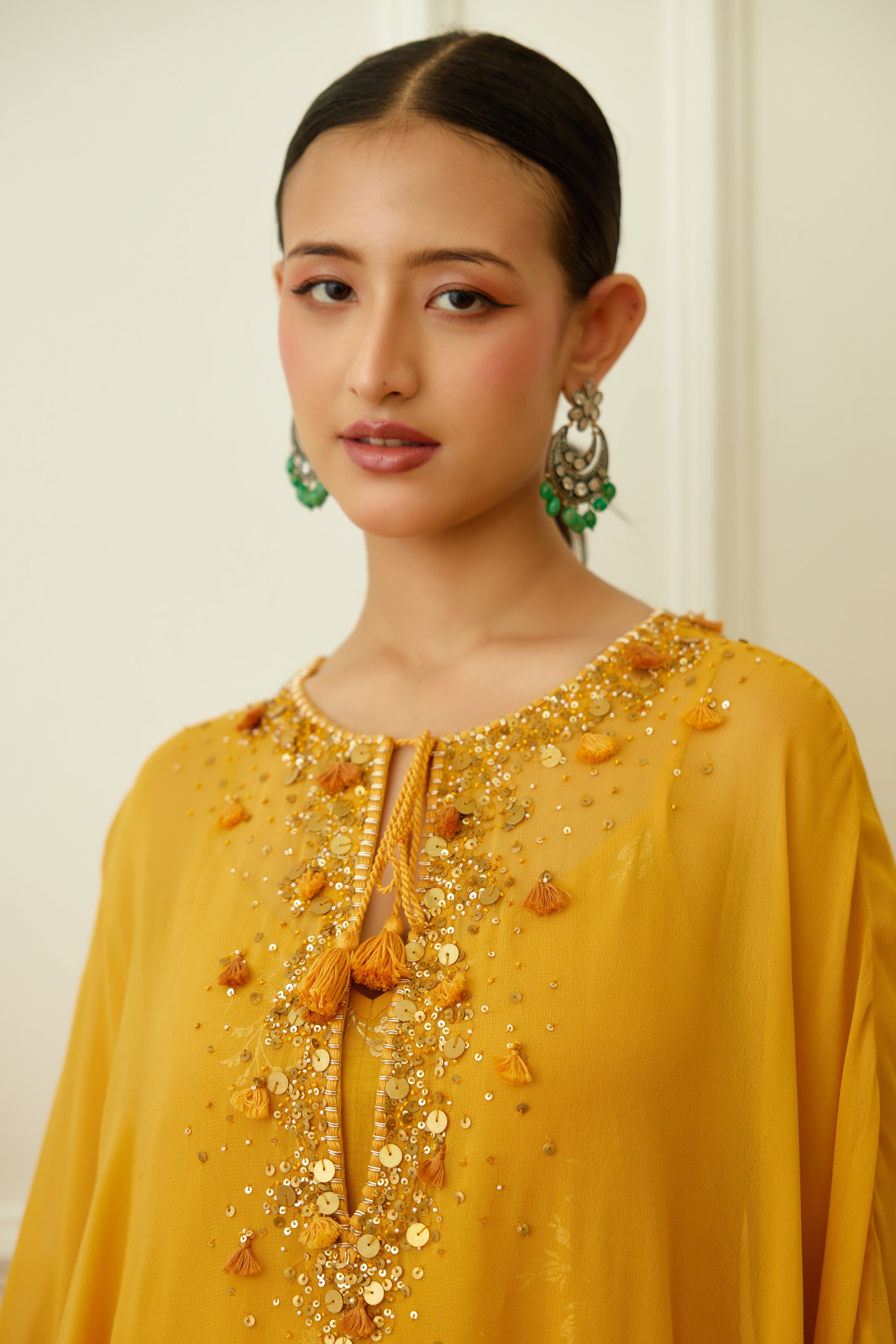 Ochre Kaftan Set