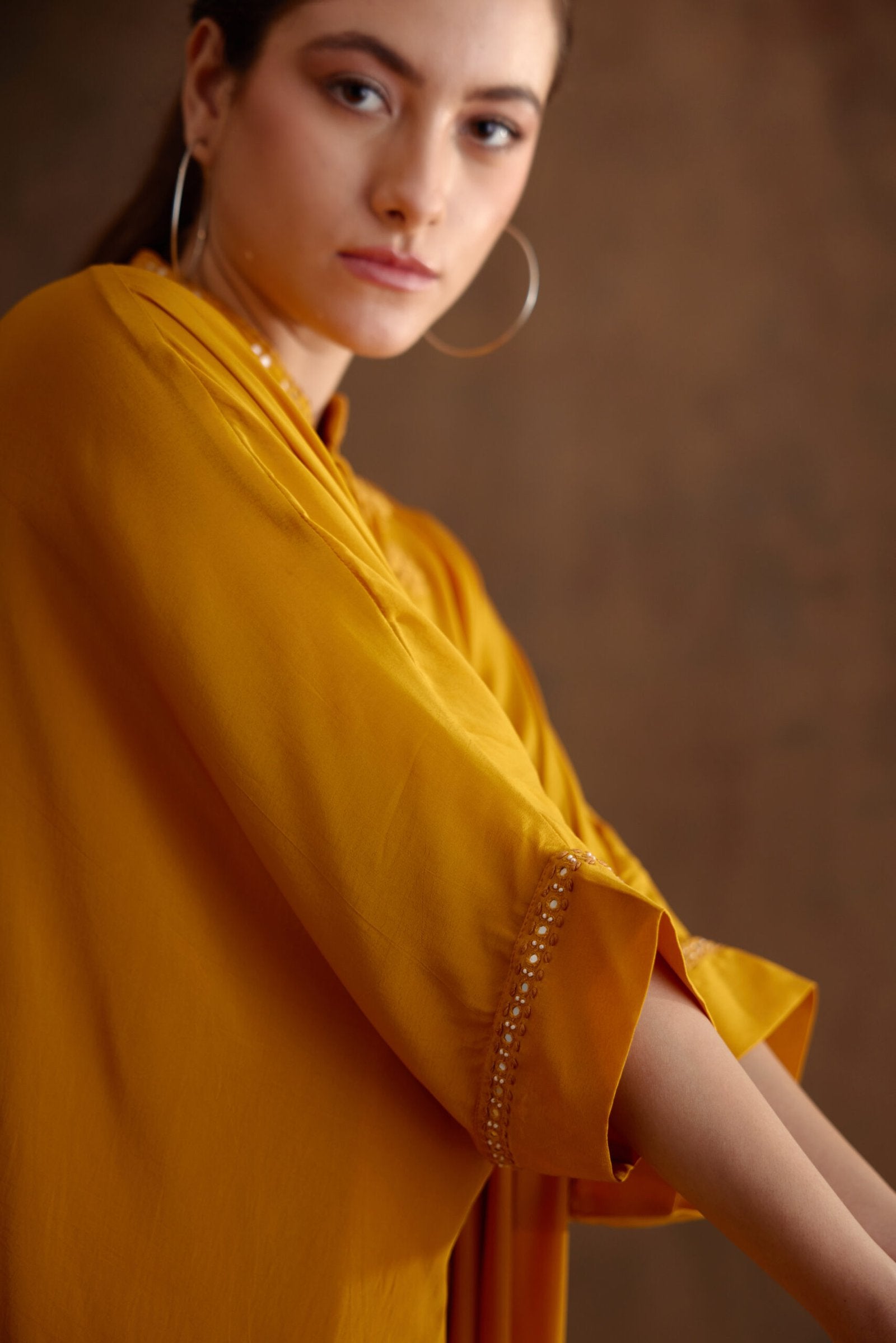 Ochre Kaftan Dress