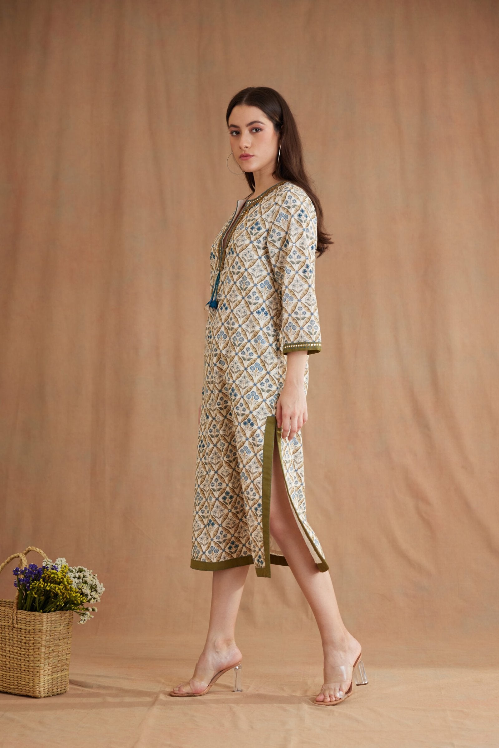 Bespoke Hand Embroidered Tunic Dress