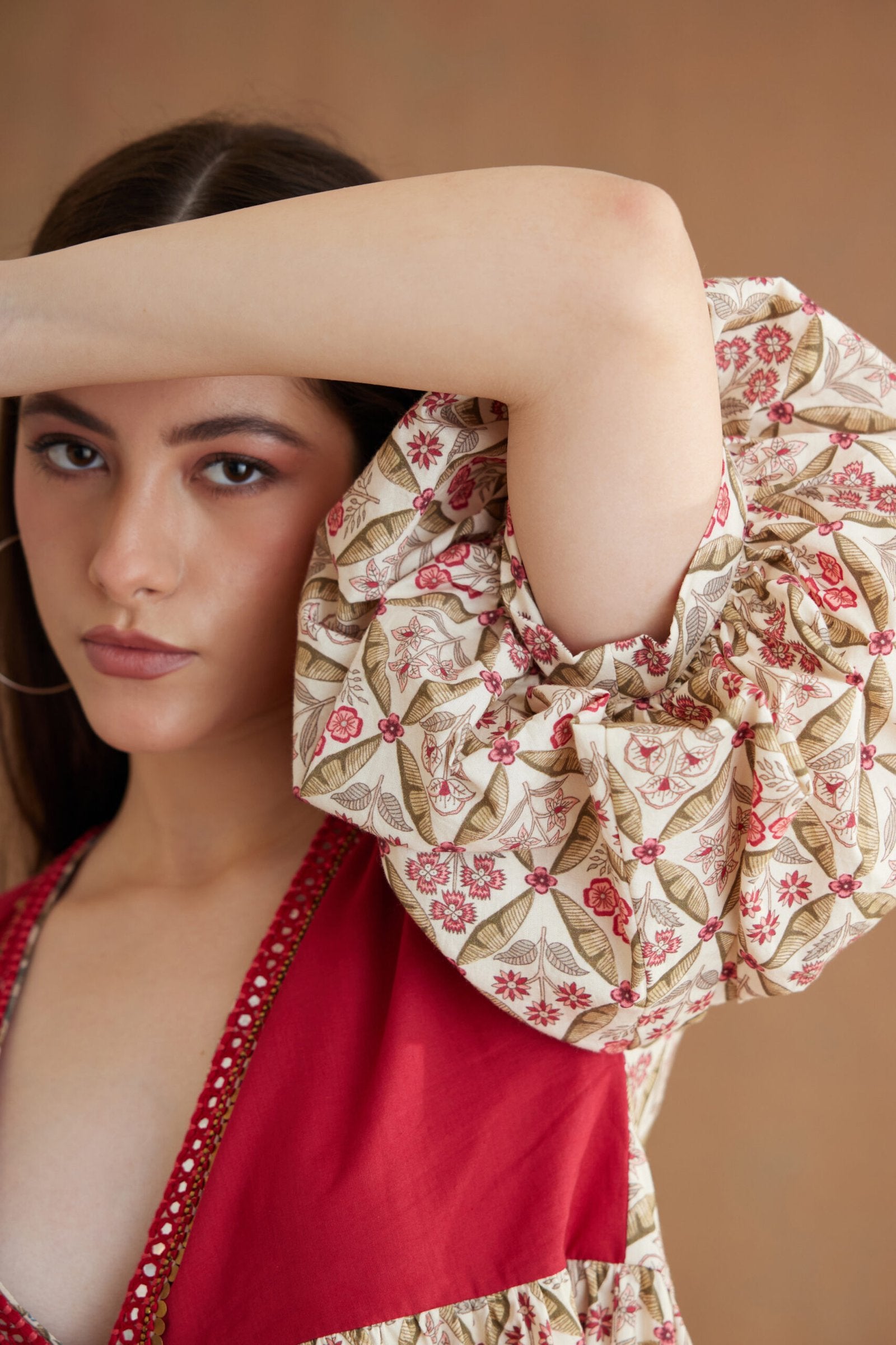 Bespoke Hand Embroidered Tier Dress