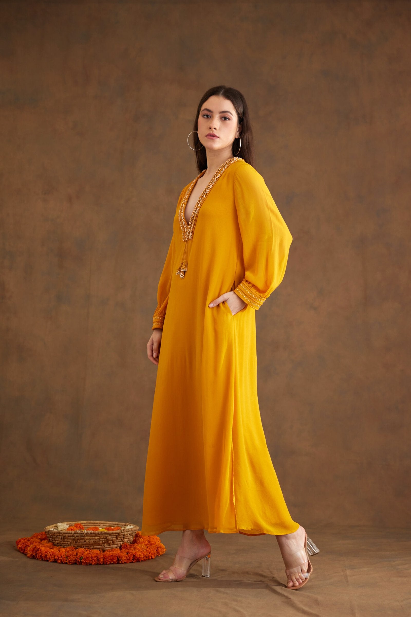 Ochre Maxi Dress