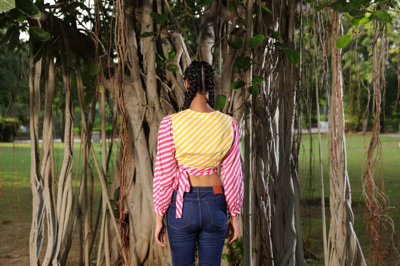 Mithai pink pleated kaftan style top