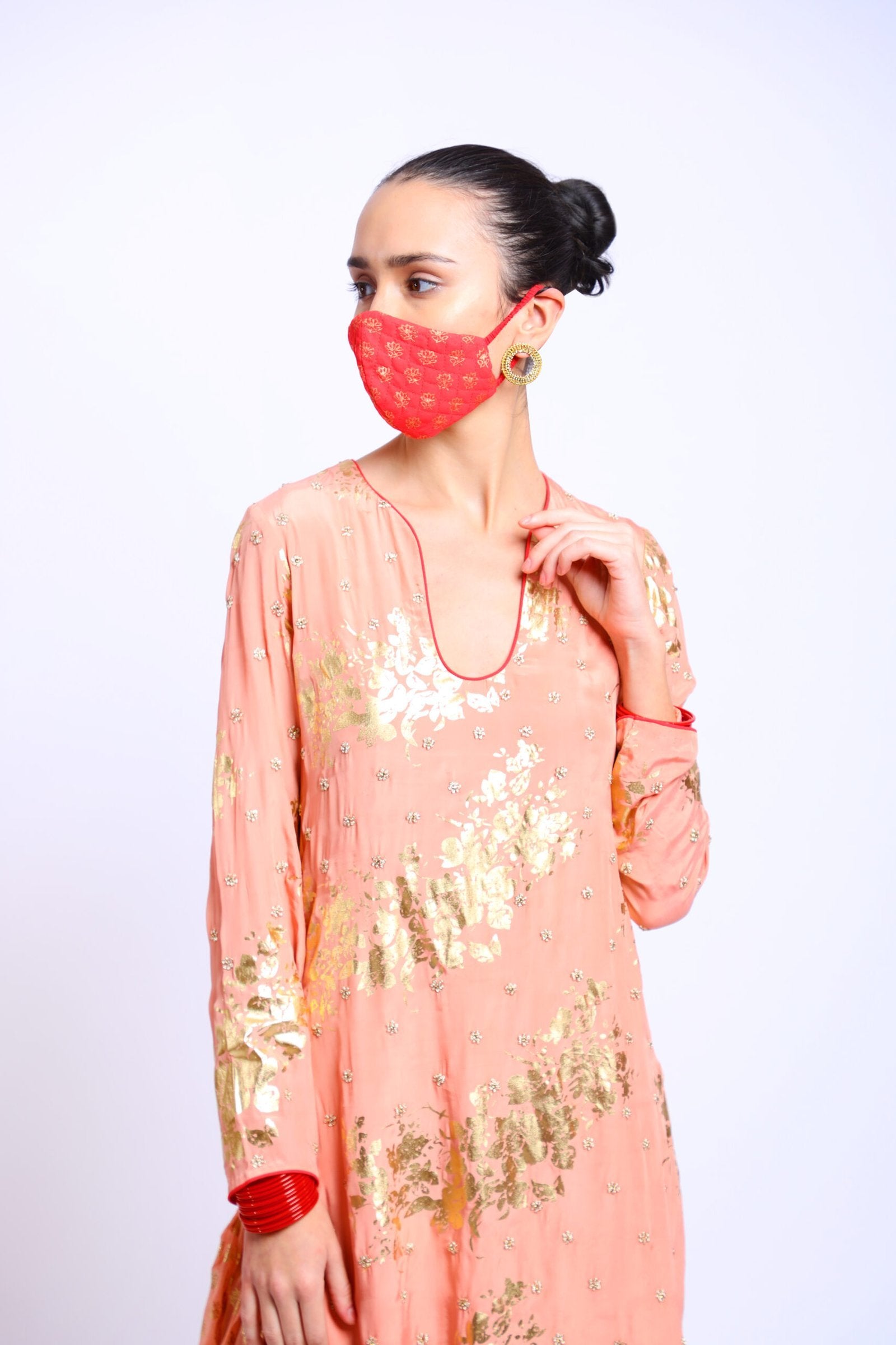 Gajari quilted cotton Mask