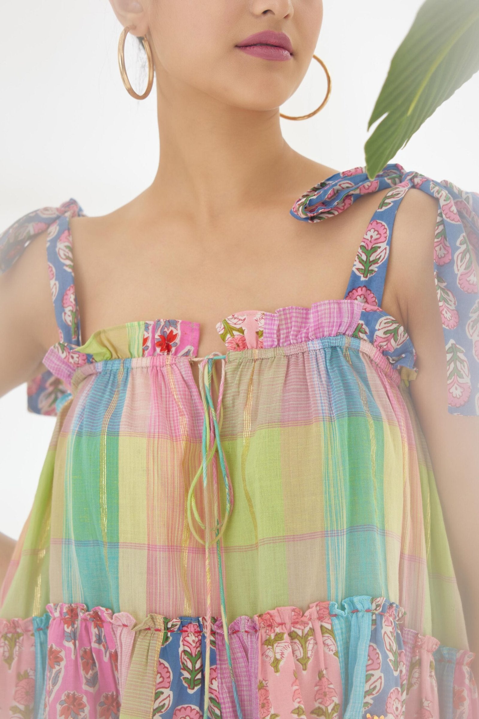Bespoke hand embroidered Strap Top