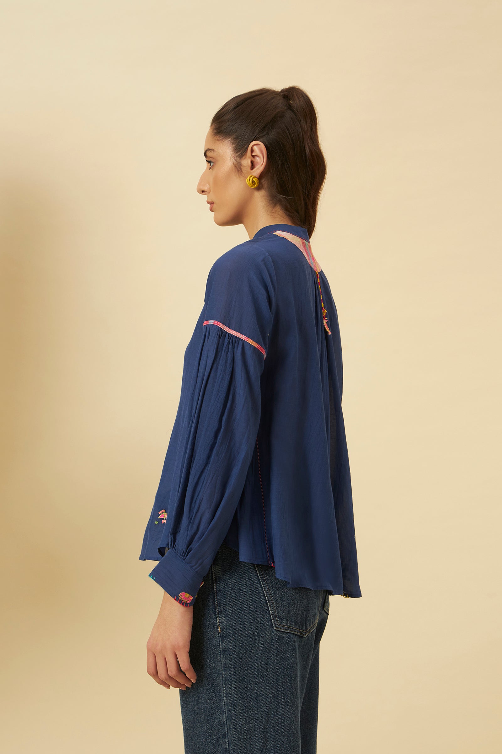 INDIGO SHIRT TOP