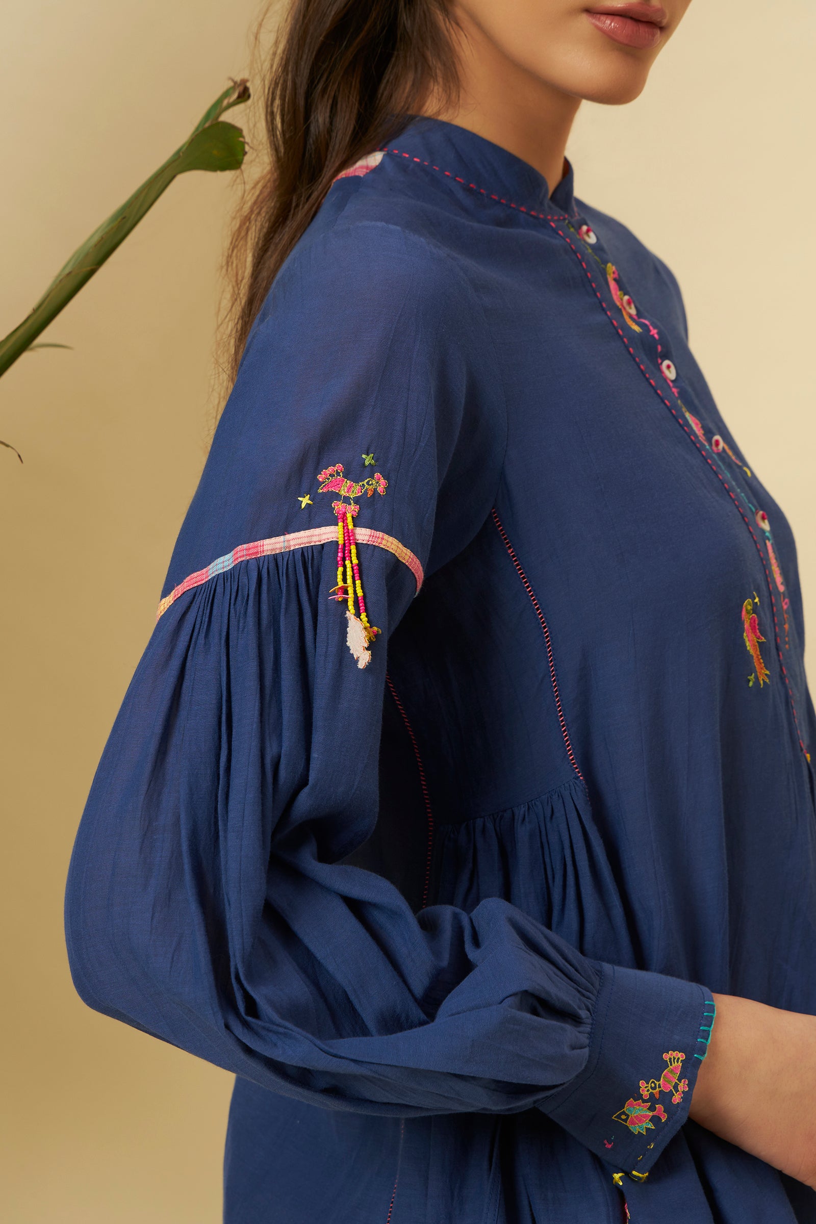 INDIGO SHIRT TOP