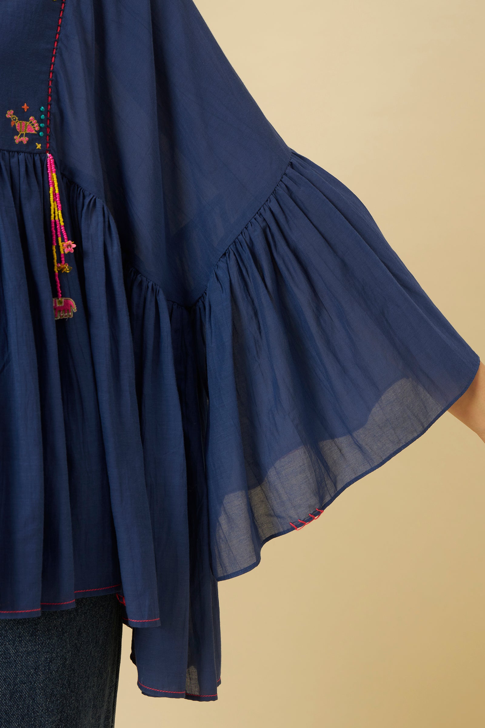 INDIGO TIERED TOP