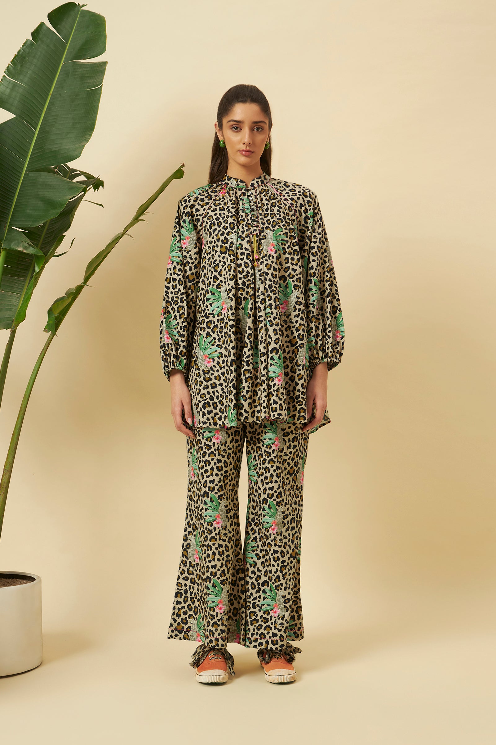 LEOPARD PRINT BOXY CO-ORD SET