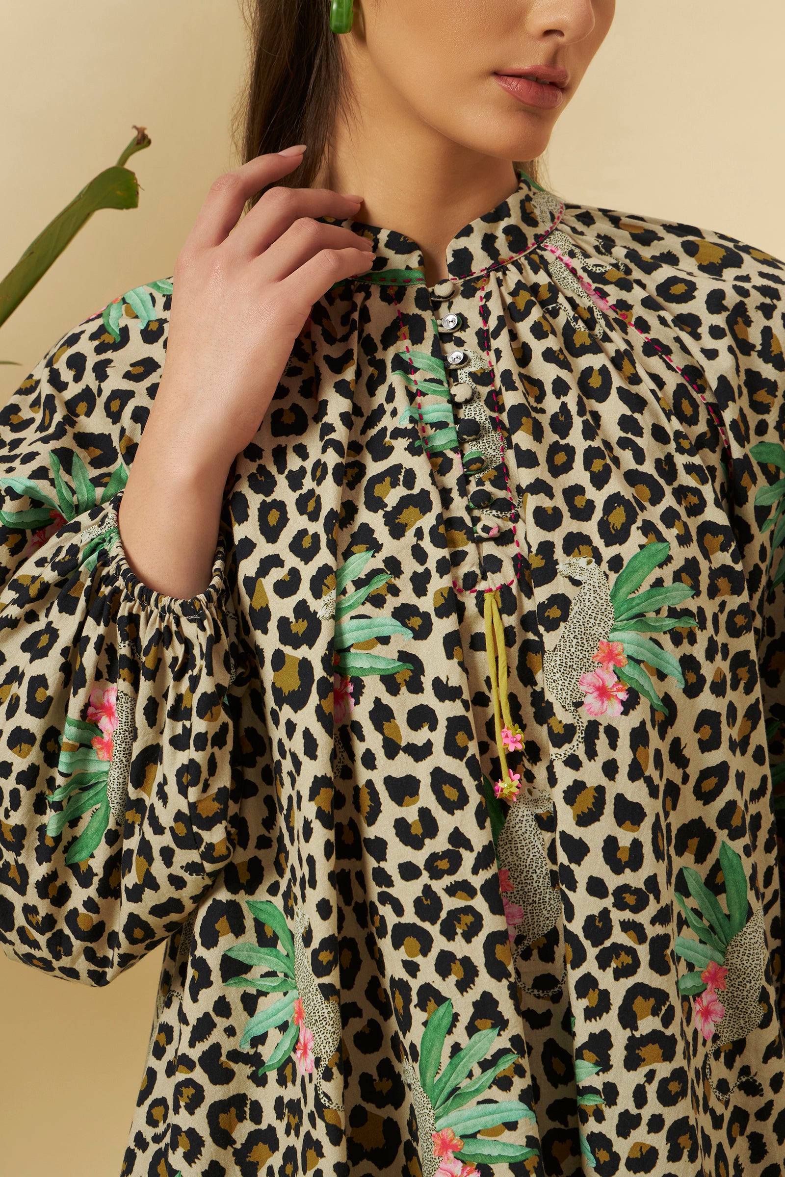 LEOPARD PRINT BOXY CO-ORD SET