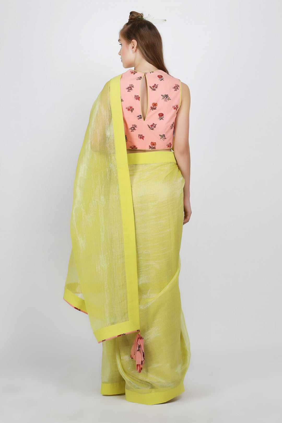 blouse with kota doria saree