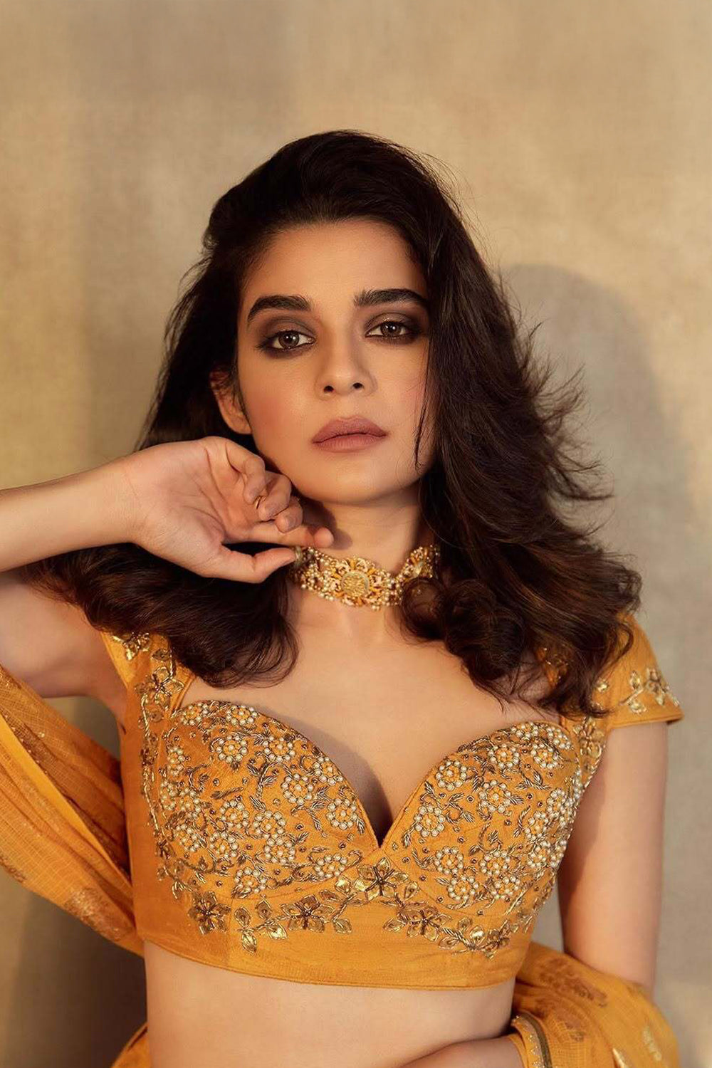 Mithila Palkar in Embroidered Lehenga Set