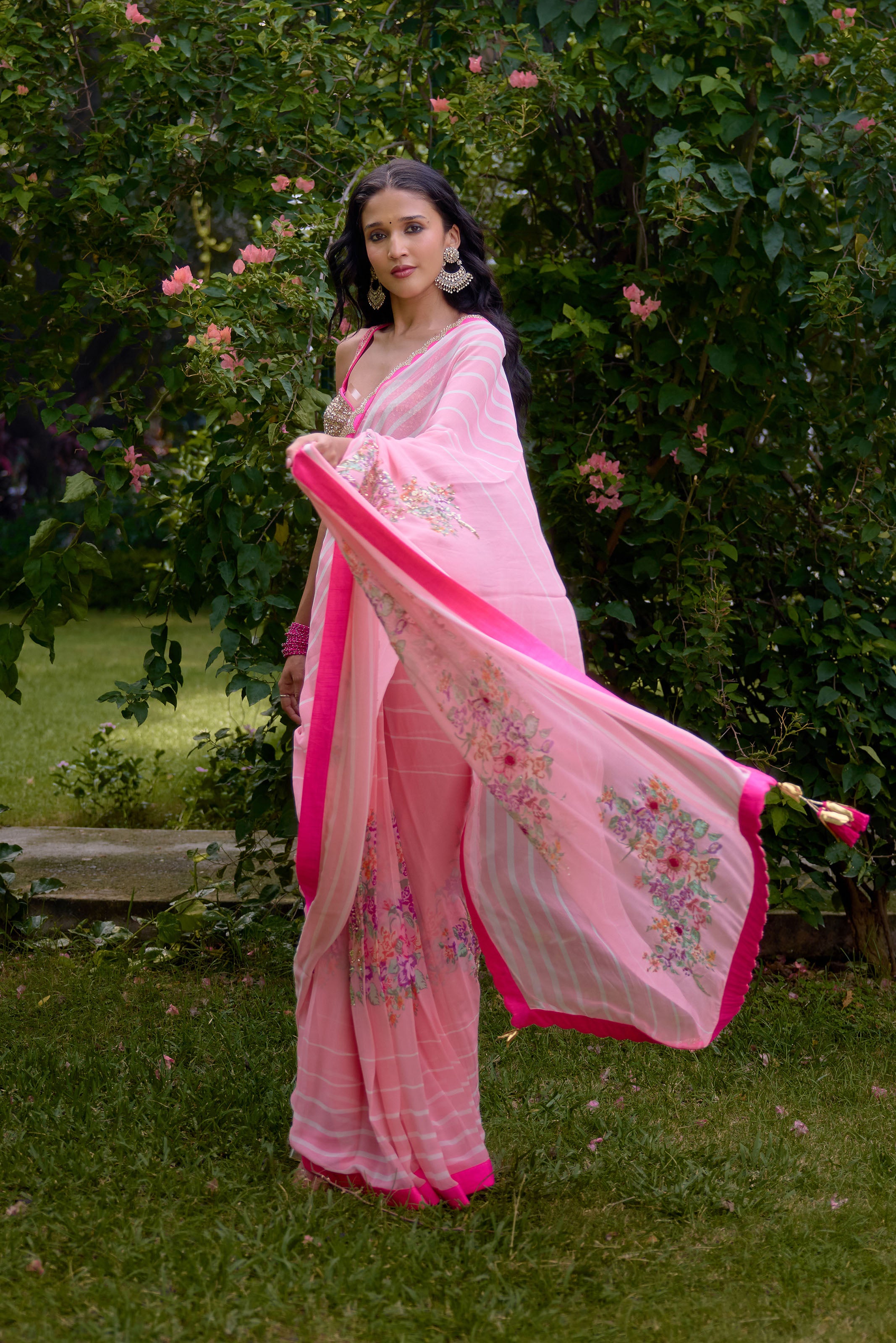 HASEENA PINK SAREE