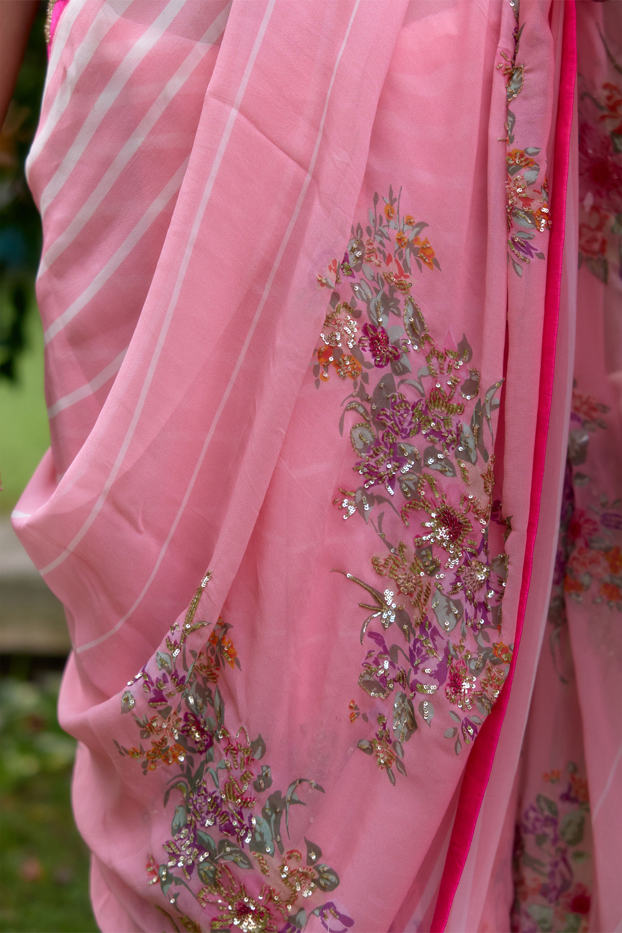 HASEENA PINK SAREE