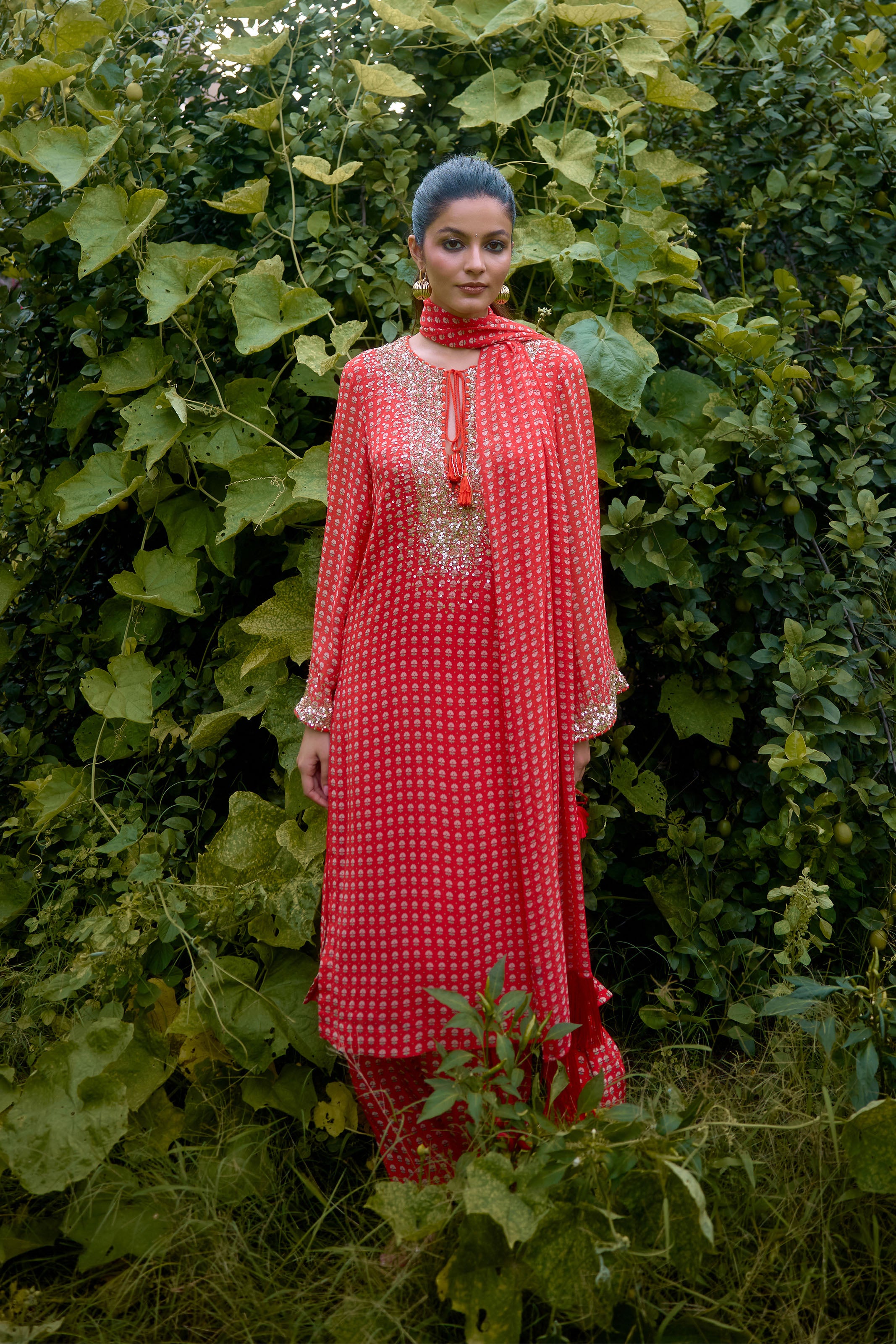 Dilruba Coral Kurta