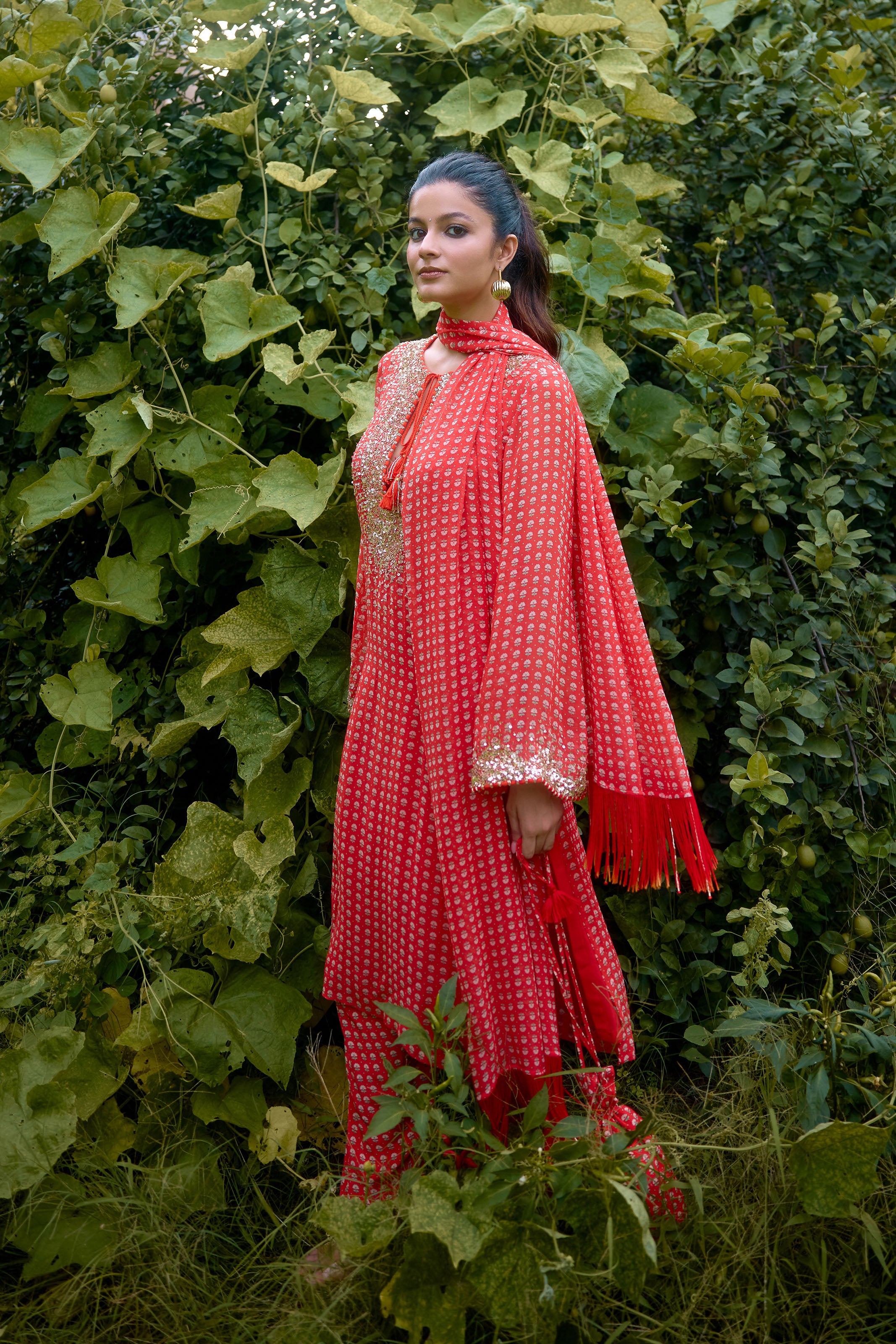 Dilruba Coral Kurta