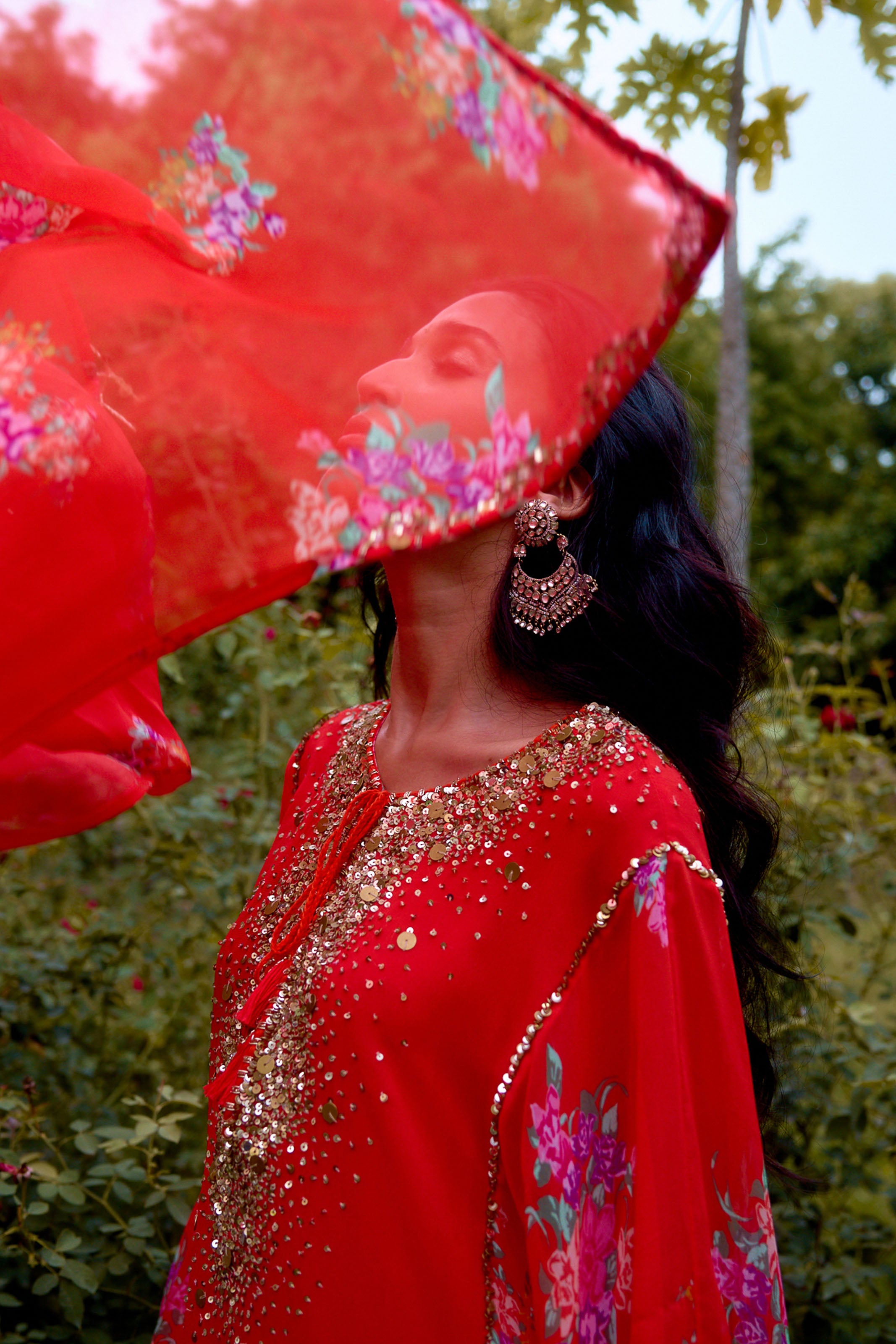 Dilruba Coral Kurta