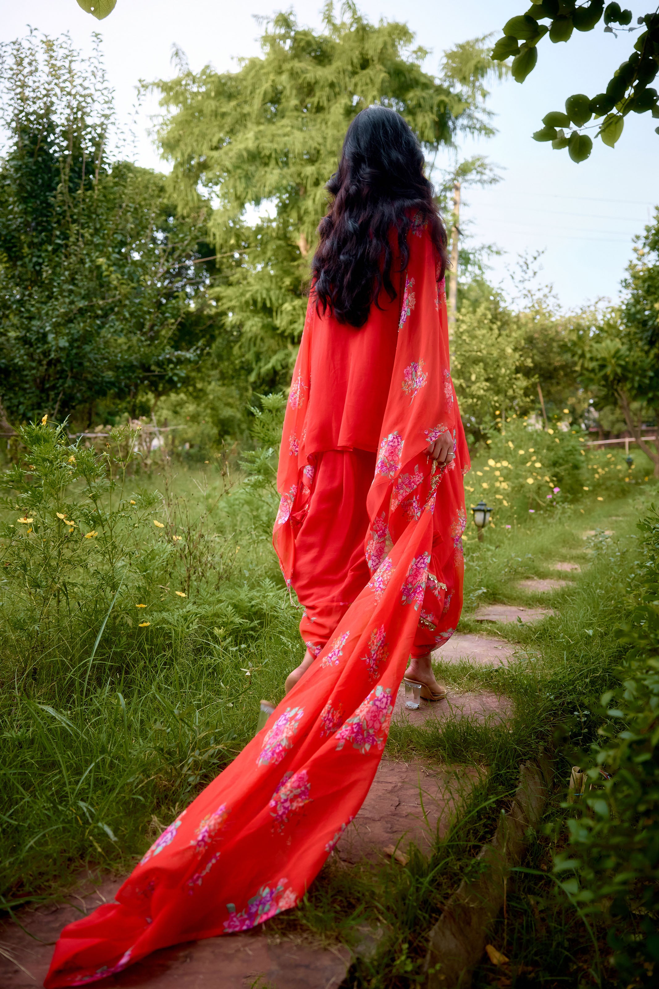 Dilruba Coral Kurta