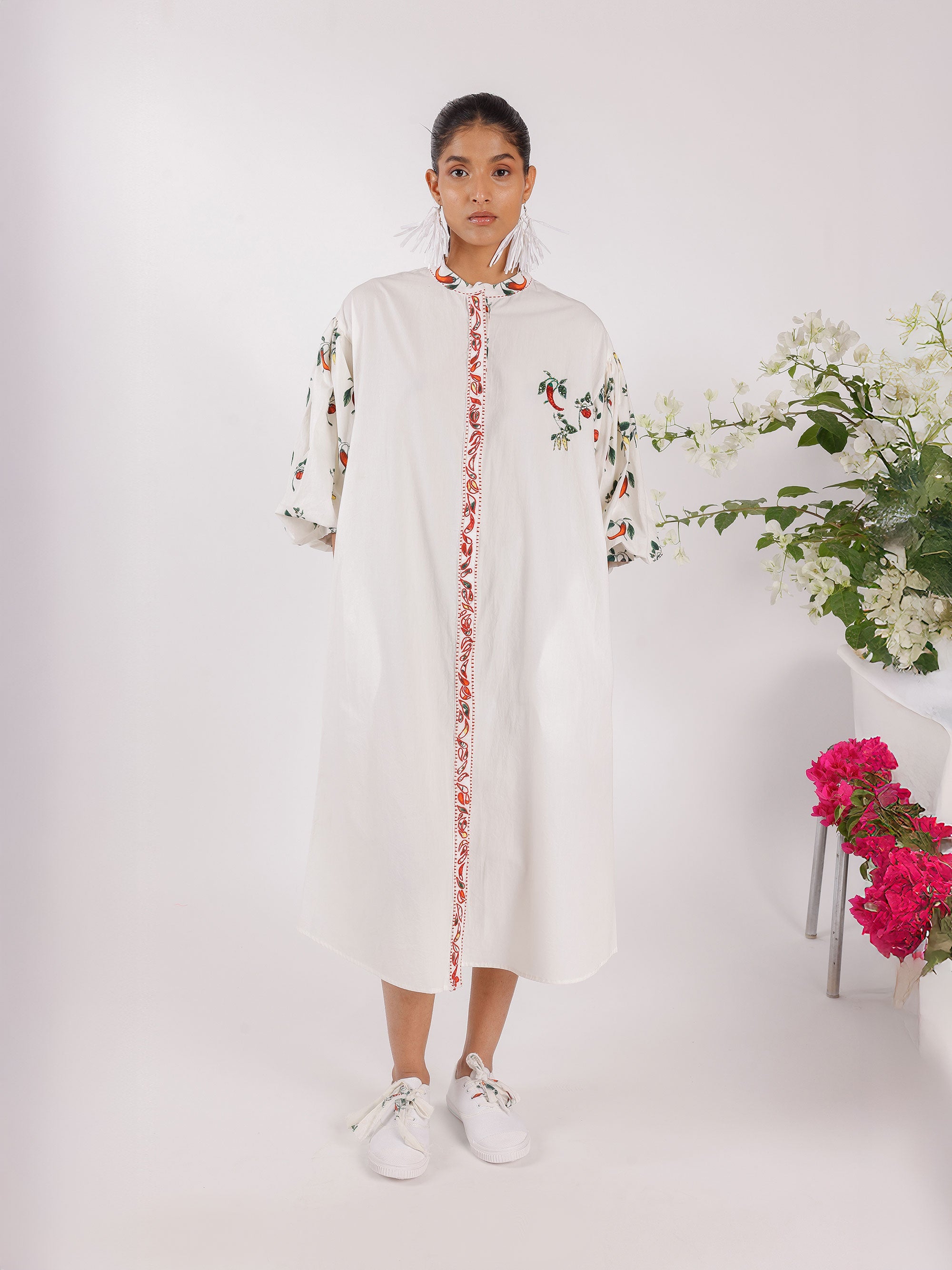 POPLINE SHIRT DRESS